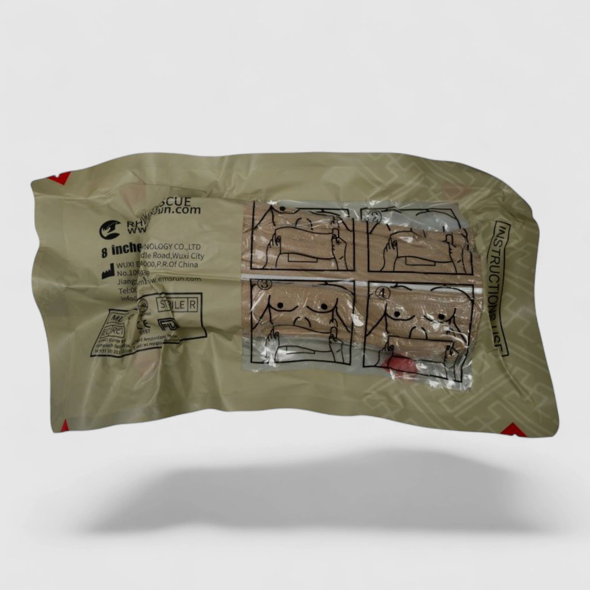 Rhino Rescue Notfall-Druckverband 20 cm – großflächig