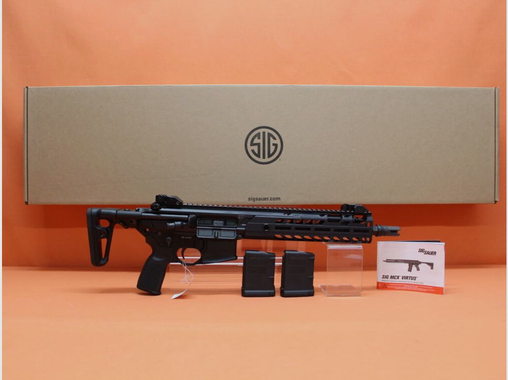 SIG Sauer Ha.Büchse .223Rem SIG Sauer MCX Virtus SBR 2-Positionen Gas-Piston-System AR-15 Basis 11,5" Lauf