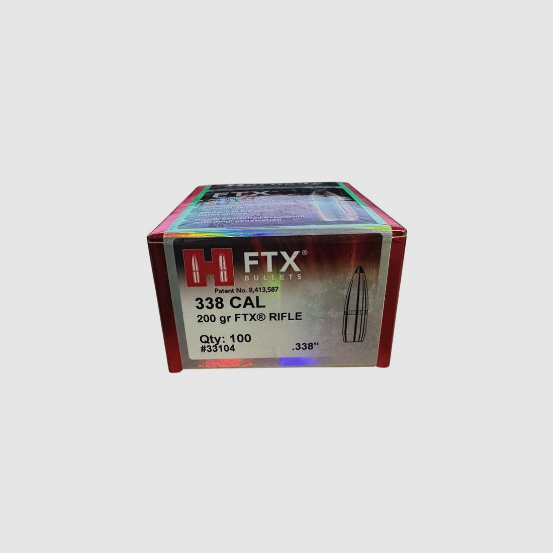 Hornady .338 Caliber (MARLIN EXPRESS) FTX in 200 Grain