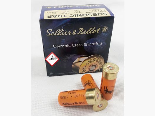 Sellier & Bellot Flintenpatroon Subsonisch Trap 12/67 28g