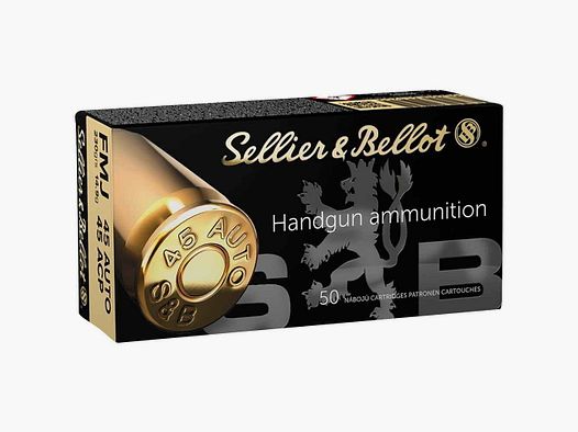 Sellier & Bellot .45 ACP Auto Vollmantel FMJ 230gr. - 50 St.