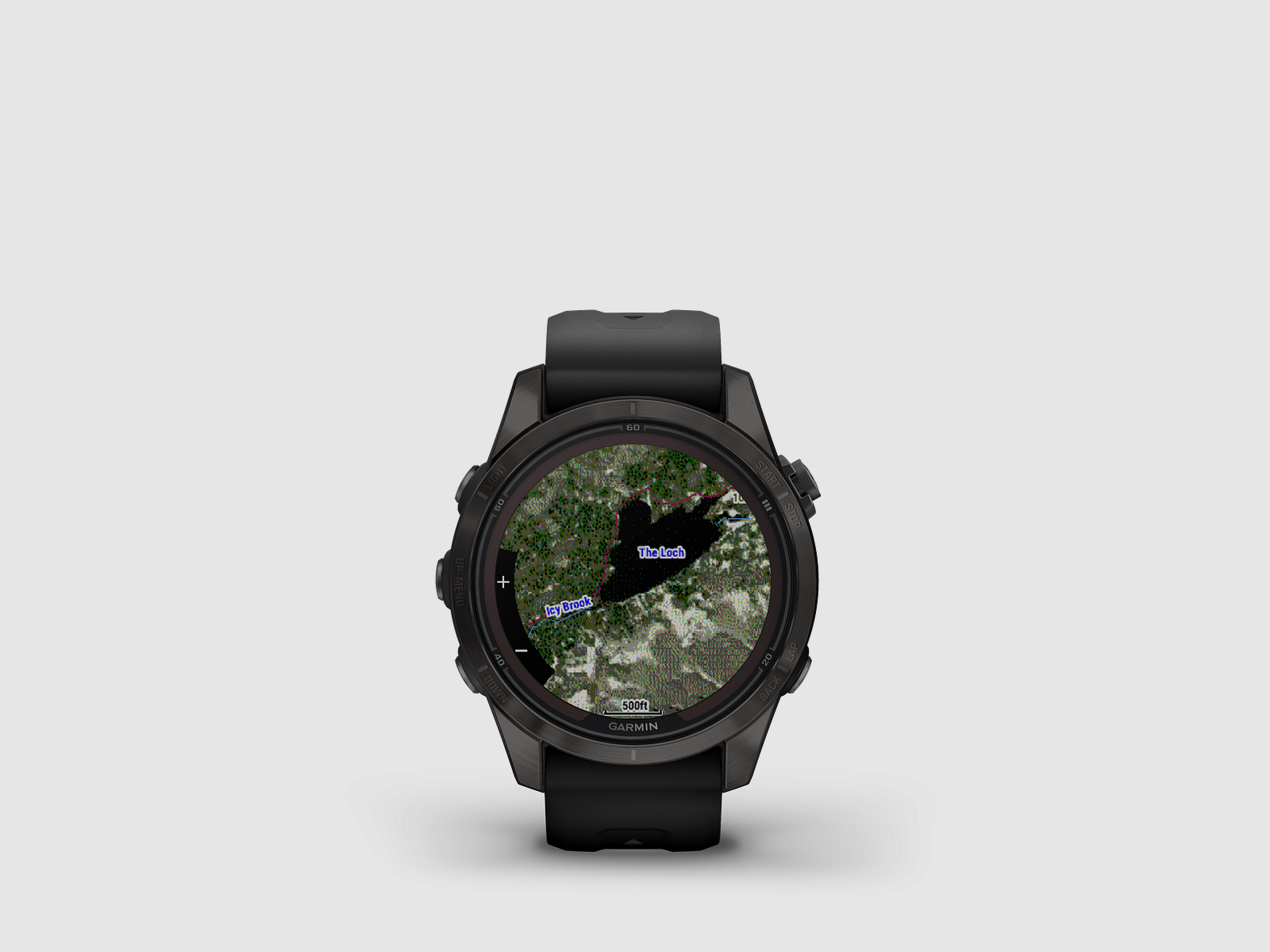 Garmin fēnix® 7S Pro – Wydanie Sapphire Solar, Czarny/Węglowy Szary Tytan DLC z paskiem silikonowym QuickFit® 20 mm, zdjęcie 2 z 12