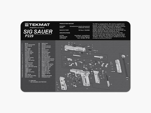Onderleg Mat Sig P229