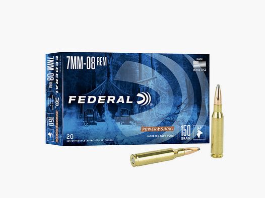 Rifle ammunition FEDERAL Power-Shok SP - lead tip