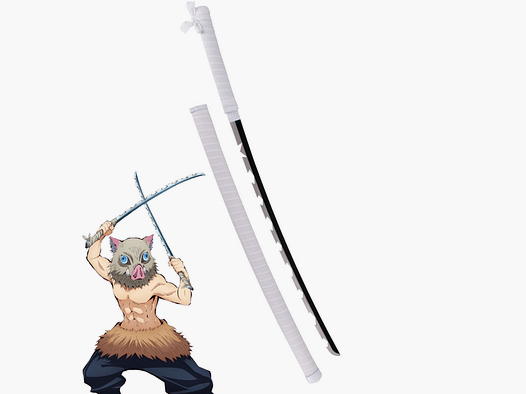 Réplique de la Katana d'Inosuke Hashibira - Demon Slayer: Kimetsu No Yaiba