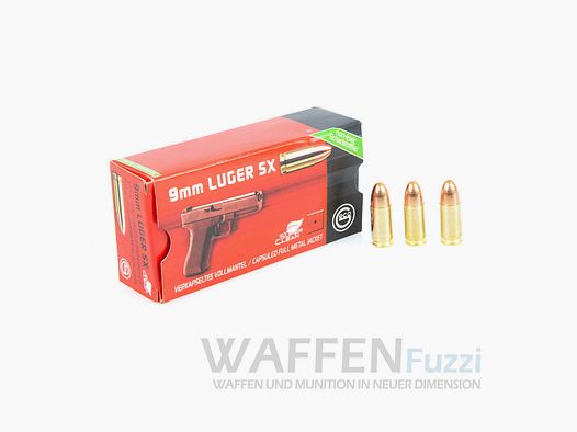 Geco 9mm Luger SX 124gr Schadstofffrei Verkapseltes VMR 50 Schuss