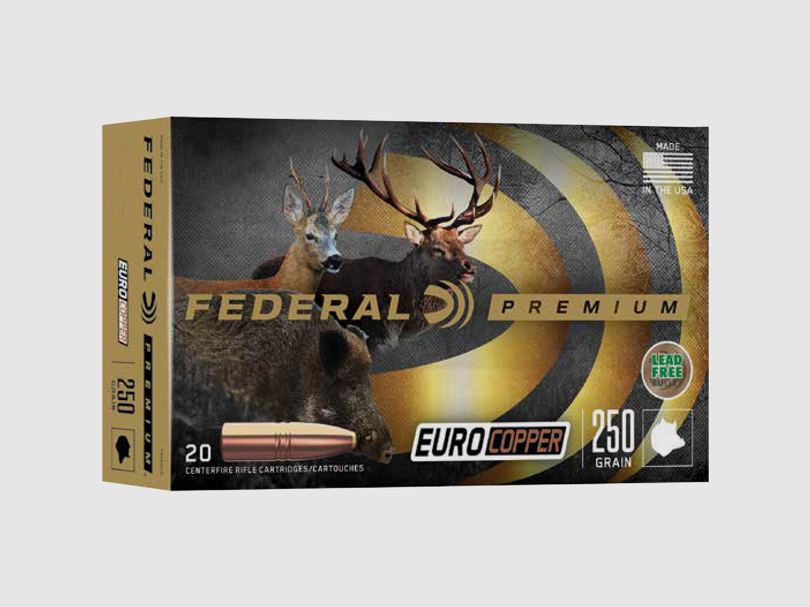 Federal Rifle Ammunition Premium .30-06 Spring 10.7g Euro Copper