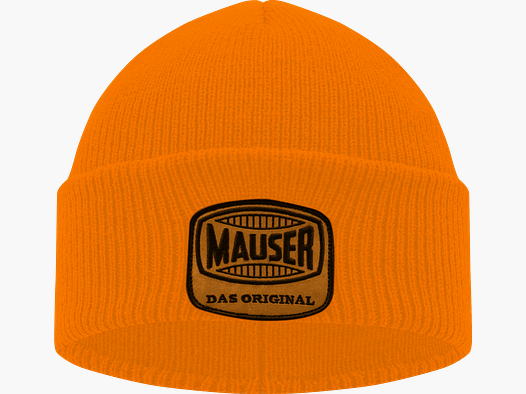 MAUSER Beanie Watch Cap Winter Hat pure blaze orange