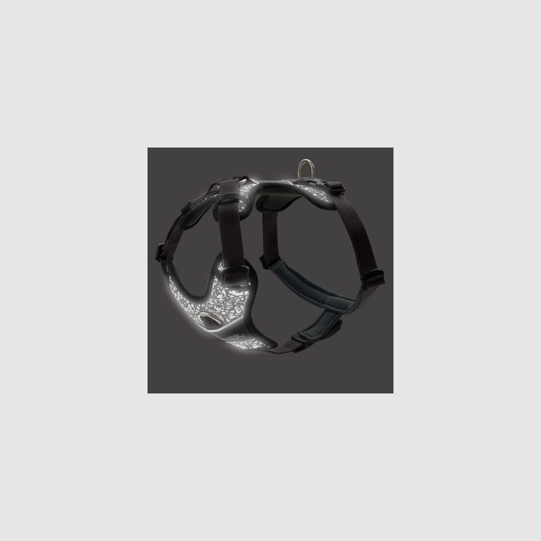 Hunter Geschirr Divo Reflect Schwarz/Grau