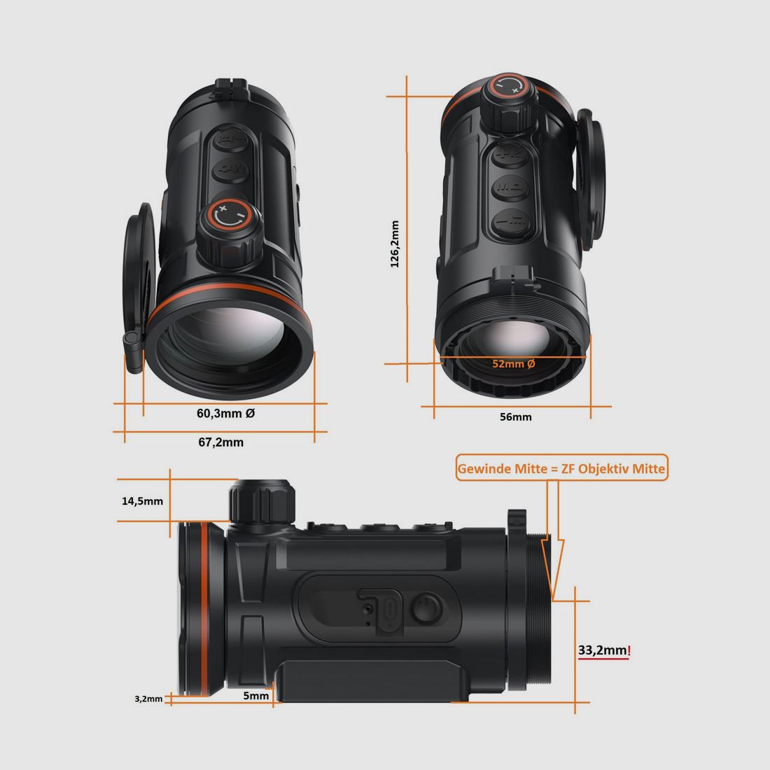 ThermTec | HUNT 650 Clip-on | Wärmebildvorsatzgerät