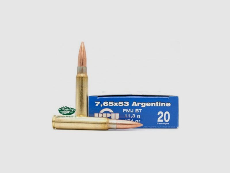 PPU PRVI PARTIZAN Munitie kal. 7,65X53 Argentijnse FMJ BT 174gr