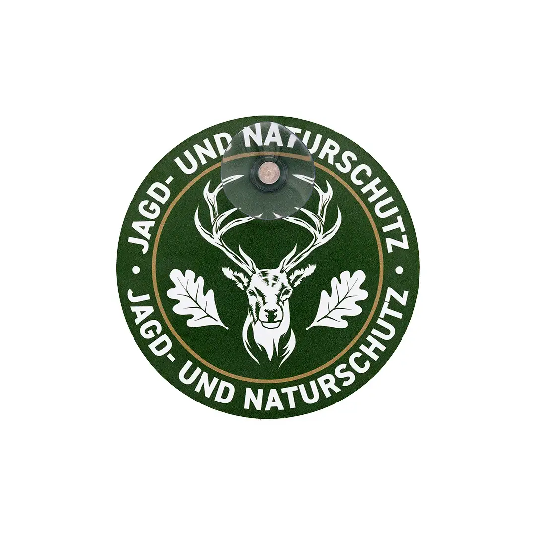 Wilde Hilde Autoschild rund Jagd & Naturschutz Hirsch