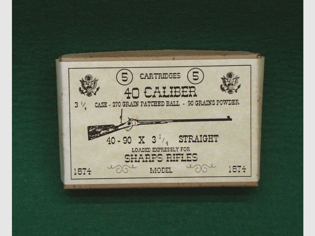 Replika	 Patronenschachteln .40Caliber 40-90x3-1/4 Straight