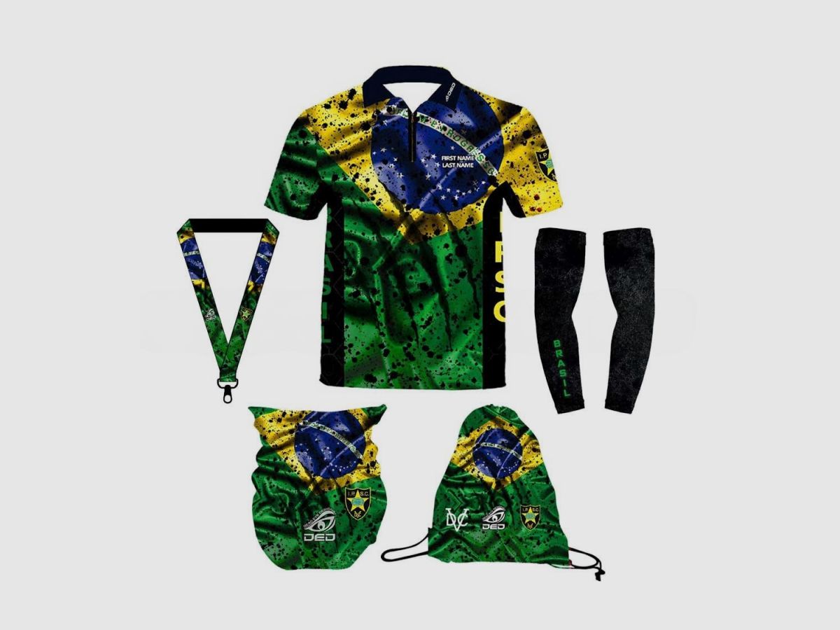 DED Sportswear Set IPSC Brasil Theme, size: 7XL, Custom Name: No Name, image 2 sur 2