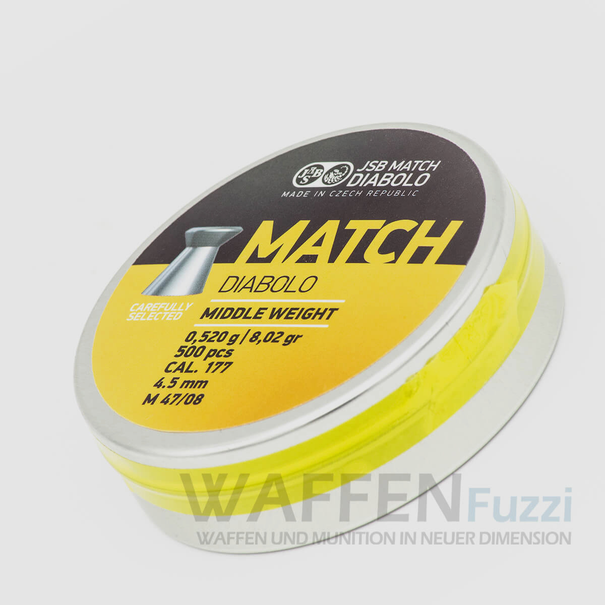 JSB Match Diabolo Kaliber 4,5mm Flachkopf Mittel Gewicht 0,52g