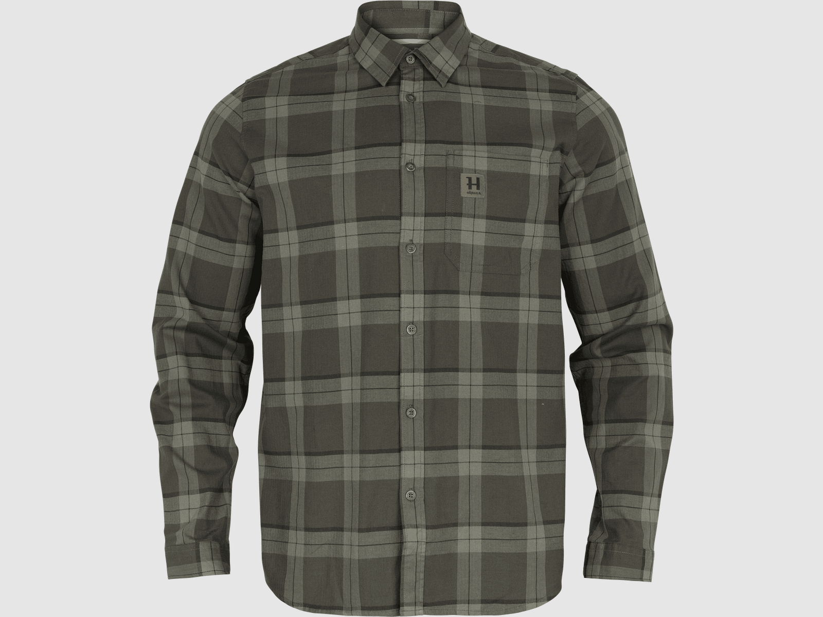 Härkila Fjell Hemd Herren Green Check - M