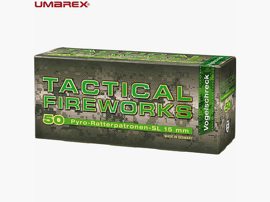 UMAREX TACTICAL FIREWORKS RATTERPATRONEN 15mm 50 colpi