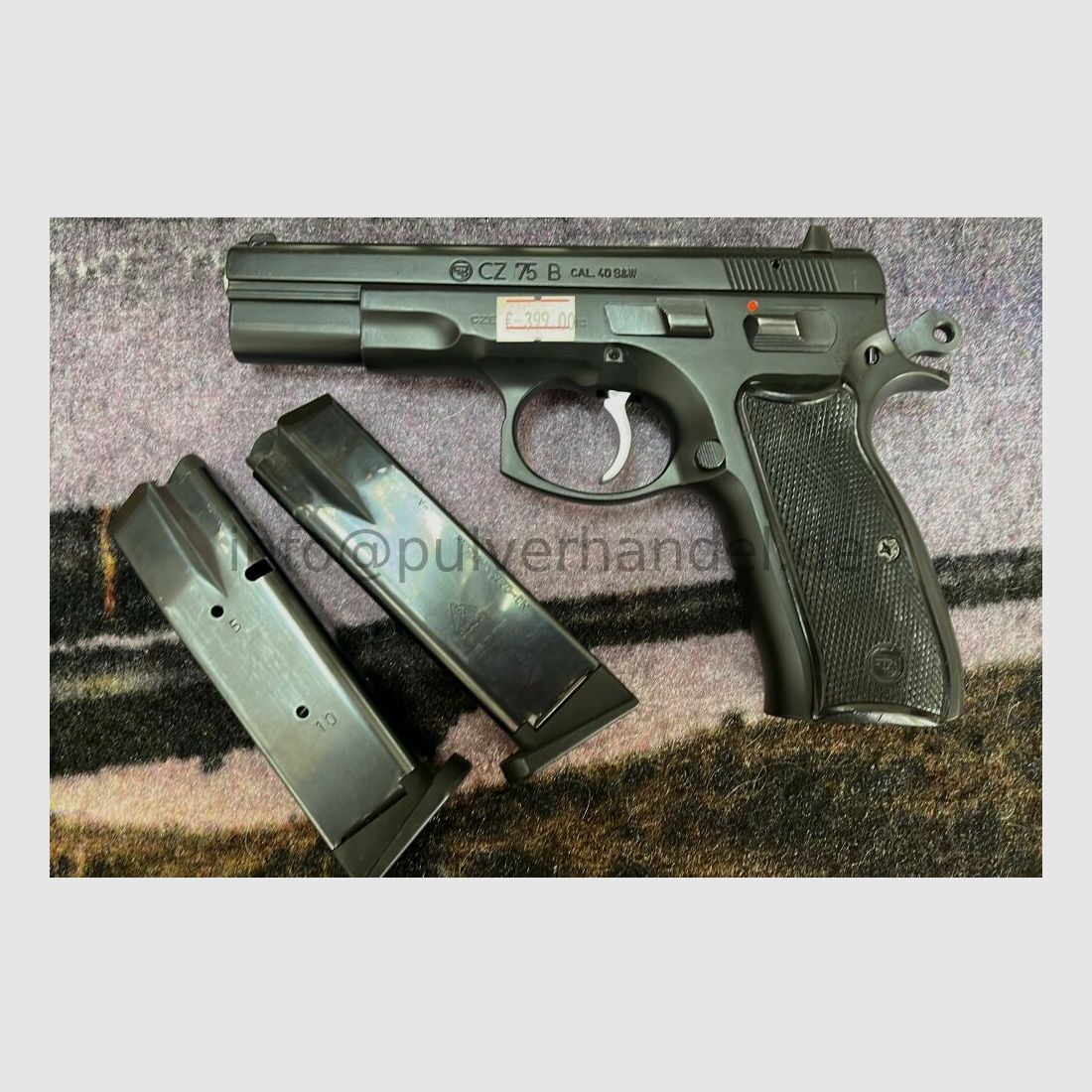 CZ 75 B Nieuwe pistool met verwisselbaar magazijn in koffer .40S&W met automatische slagpenbeveiliging