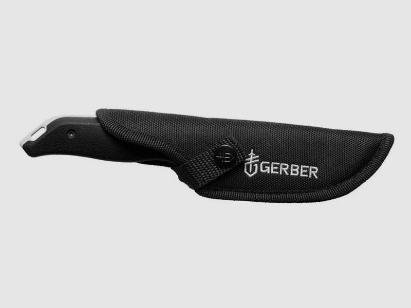 Outdoormesser GĂĽrtelmesser Gerber Moment Fixed Blade Stahl 5Cr15MoV KlingenlĂ¤nge 9 cm inklusive Nylonscheide (P18)