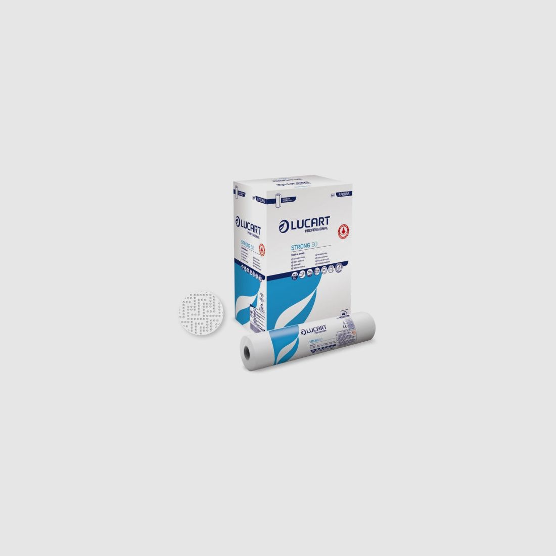 Medizinische Tücher Lucart Med Strong 50-35g 2-lagig - 135x500x370