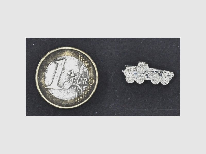 Mini-Abzeichen Bundeswehr Panzerspähwagen LUCHS als Anstecker / Pin