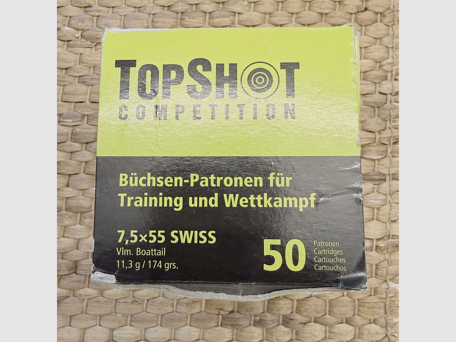 Étuis de cartouches 7,5x55 Swiss étuis en laiton TOP SHOT