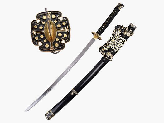 Katana Tachi Shiroi z dekoracjami