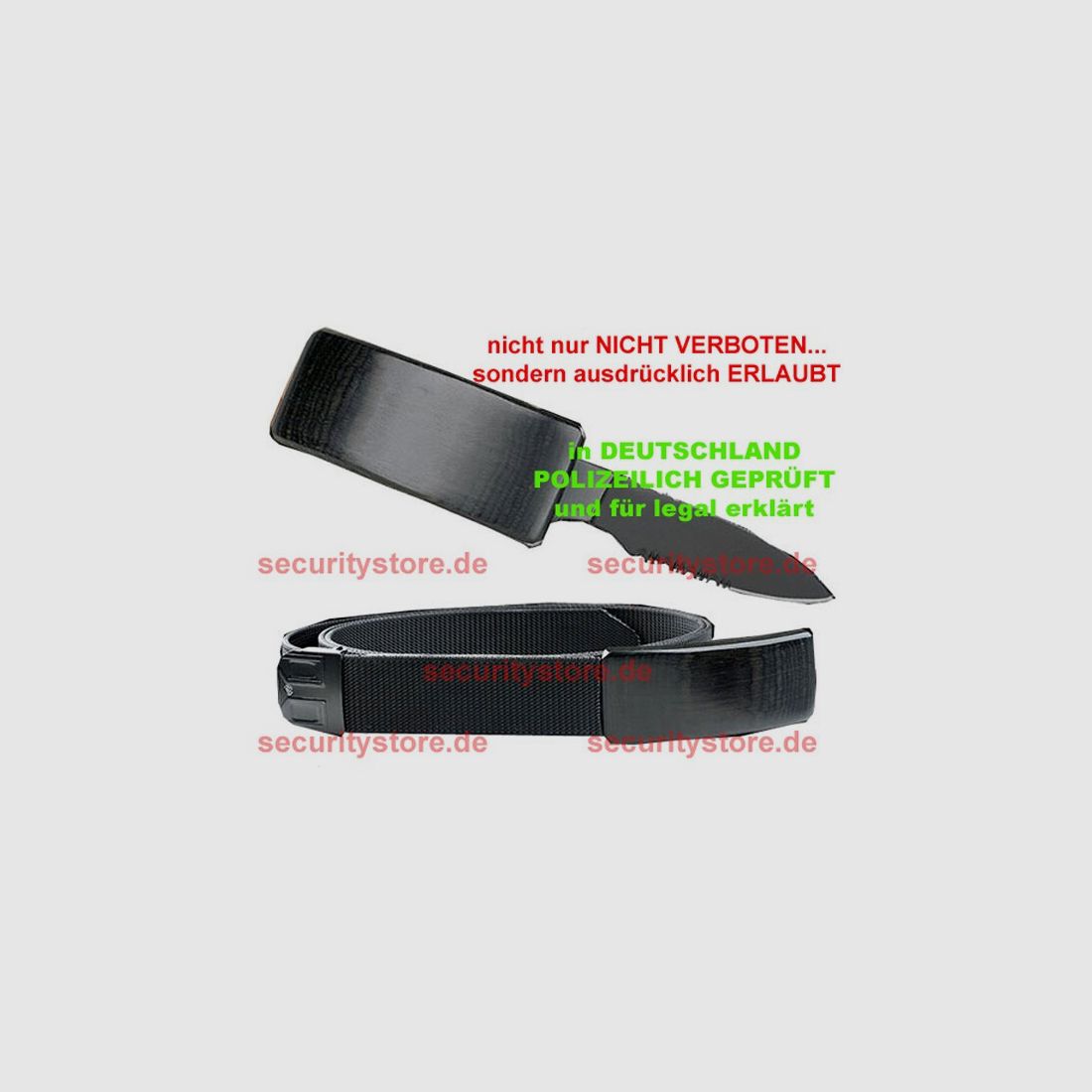 GürtelschnallenMesser schwarz Gürtelmesser Outdoor EDC Prepper