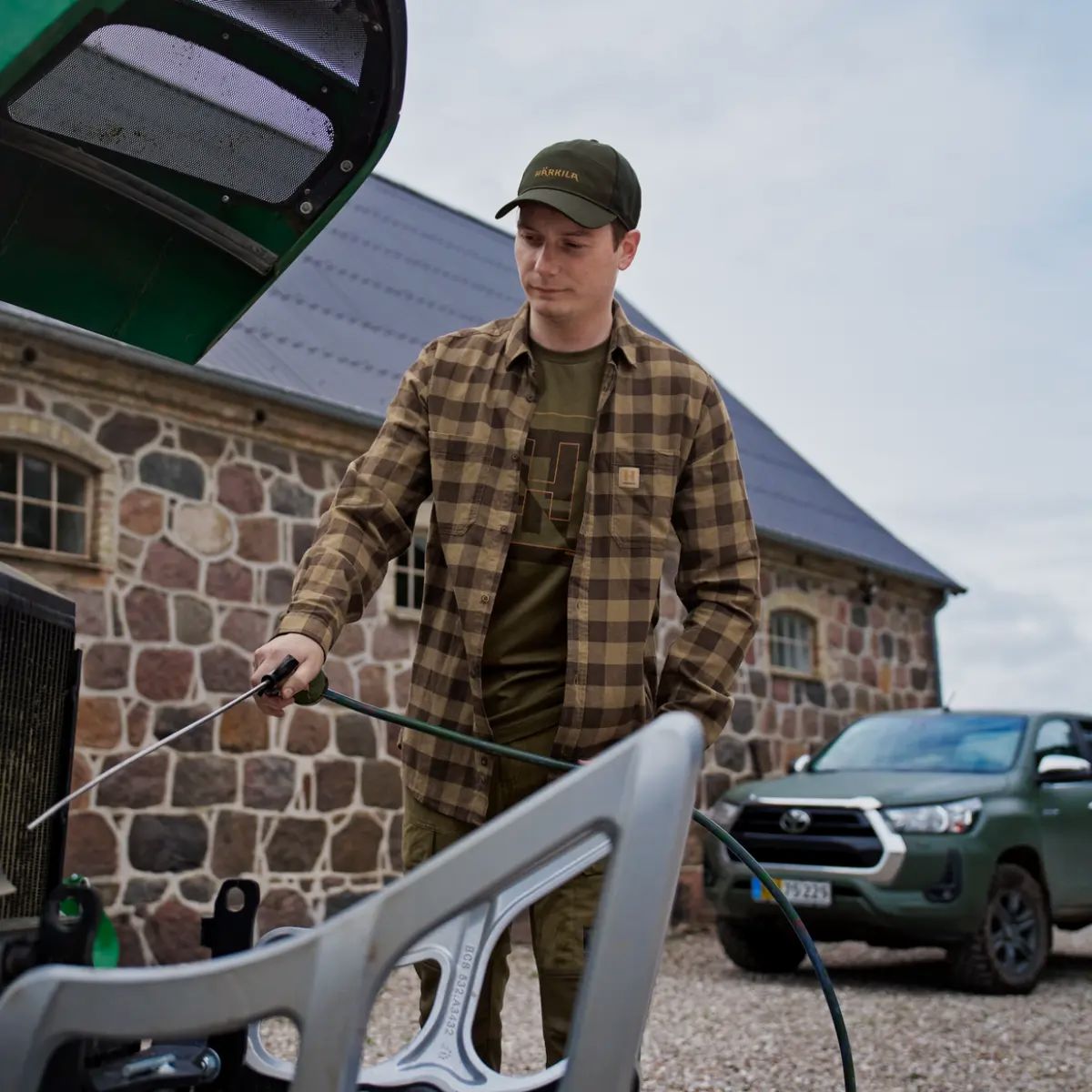 Härkila Scandinavisch Shirt (Antiek Brons Ruit)