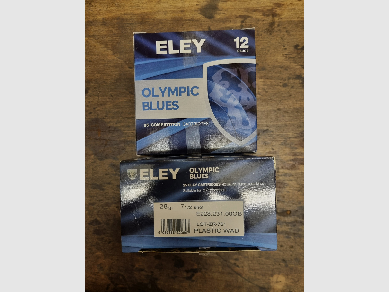 450 Schuss Eley Olympic Blues Schrotpatronen 12/70 / 28gr / 2,3 mm