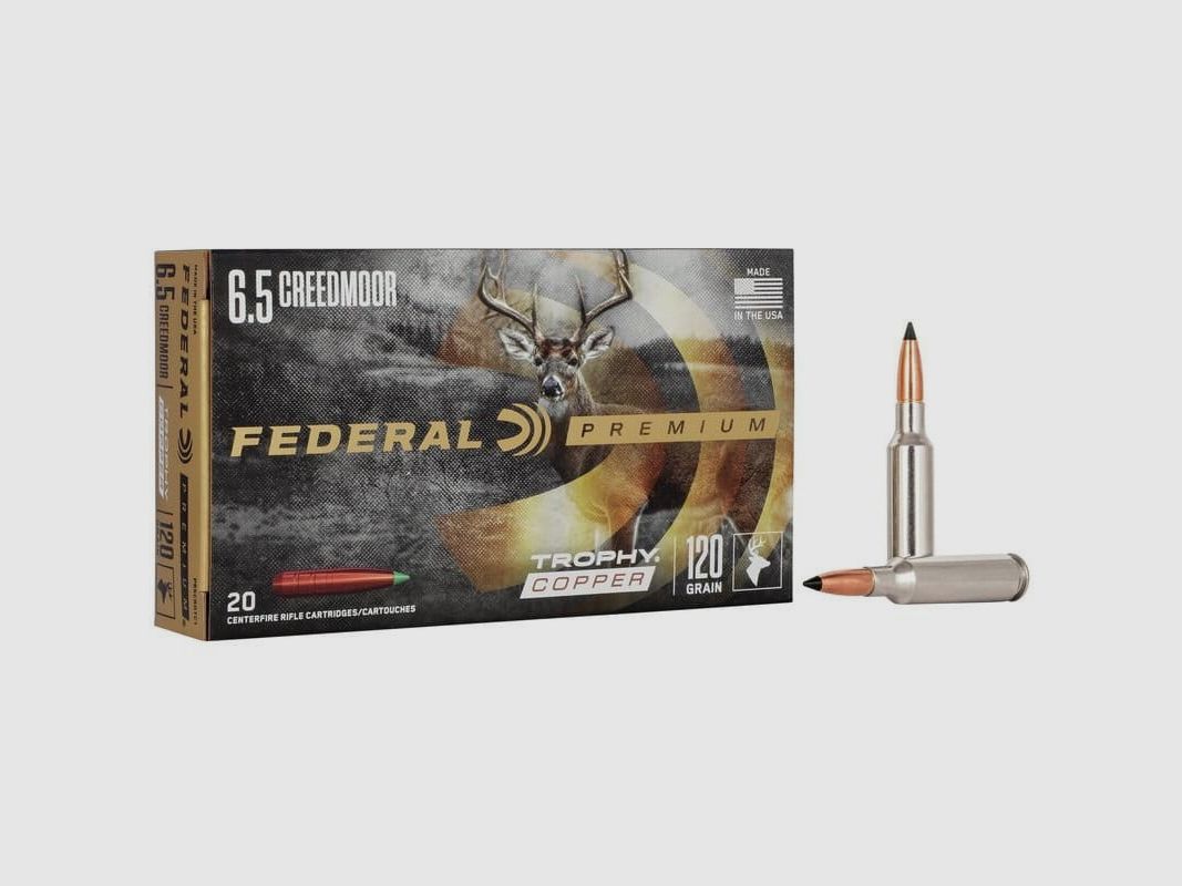 Federal Trophy Copper 6.5 Creedmoor 120 grs. 20 pieces