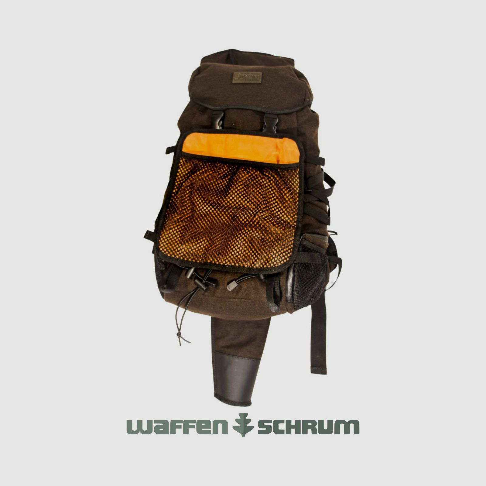 Mjoelner Hunting Rucksack Arild Dark Brown 36l Mit FAST-DRAW Gewehrtasche