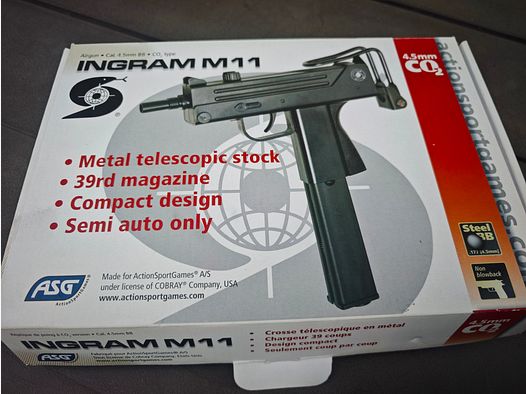 ASG / KWC Ingram MAC 11 CO2 NBB Luftpistole Kal. 4,5mm SBB