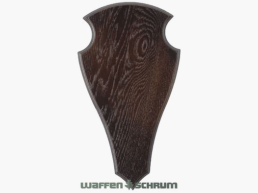 Eurohunt Geweihbrett 29x17cm Eiche - Dunkel - Spitz