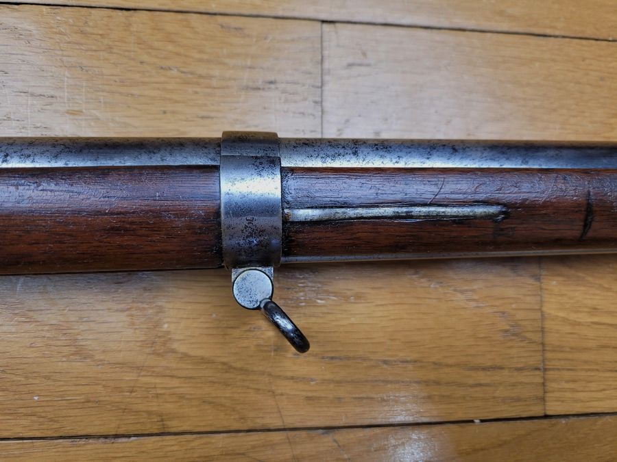 Bardzo piękny karabin piechoty model 1842 T - Cesarska Manufaktura Châtellerault 1853 – broń z numerem i 64. linią – TBE, zdjęcie 8 z 31