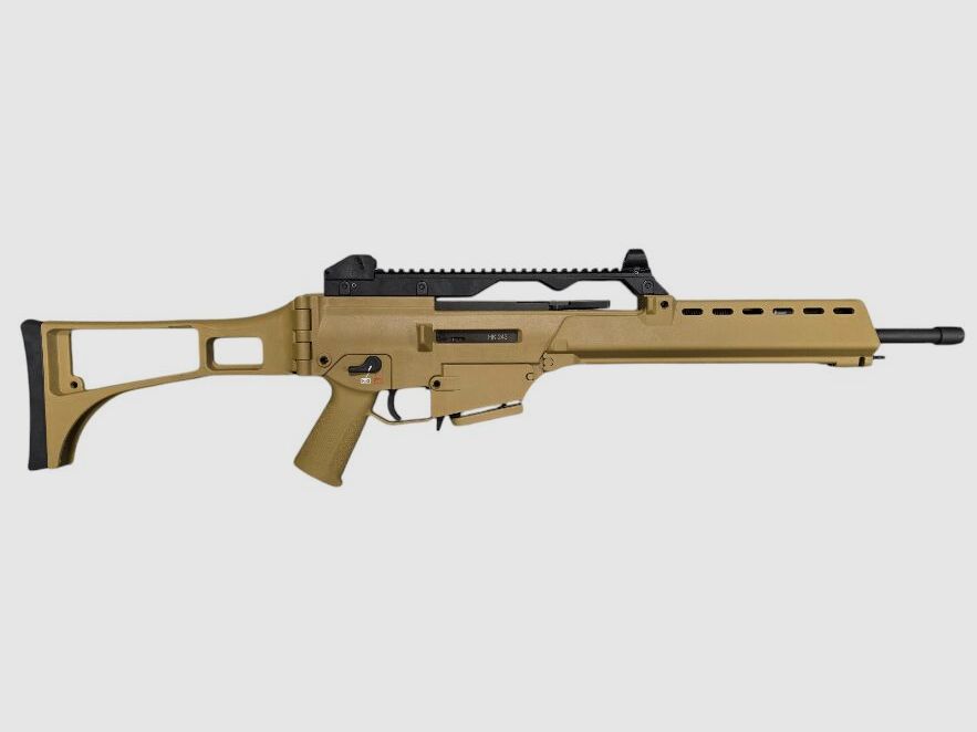 K243 S SAR | Cywilna karabinek G36 półautomatyczny, kaliber 223Rem Heckler & Koch w kolorze piaskowym UVP: 1950€