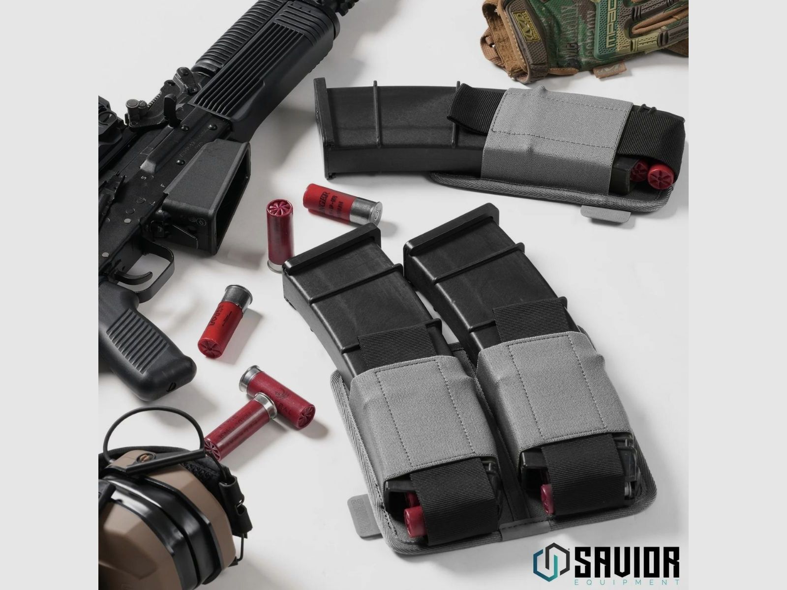 Savior - Holder na magazynek AR-10 - Szary - MP-TNS-AR10-GS, zdjęcie 5 z 6
