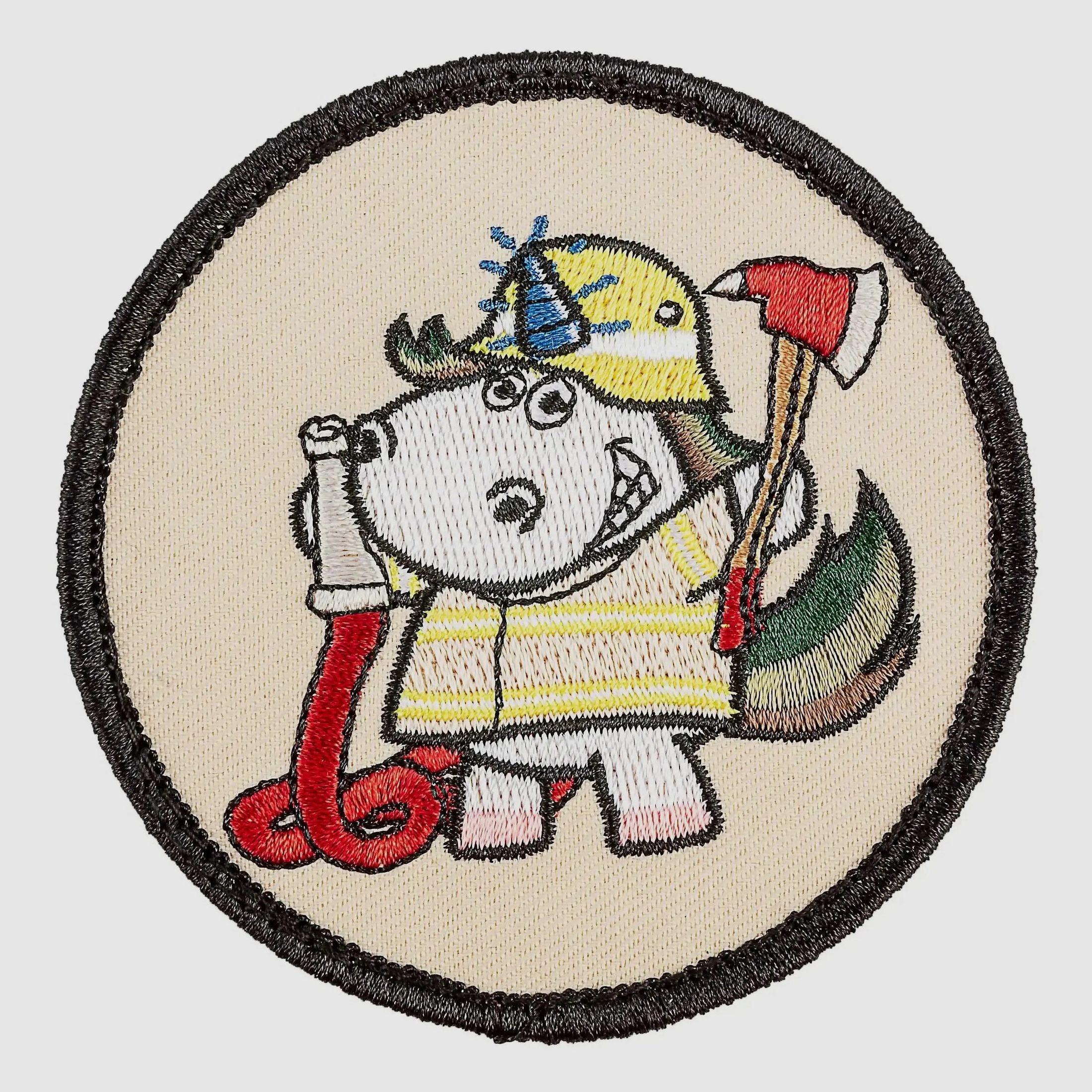 Café Viereck Café Viereck Patch Pompiers Licorne
