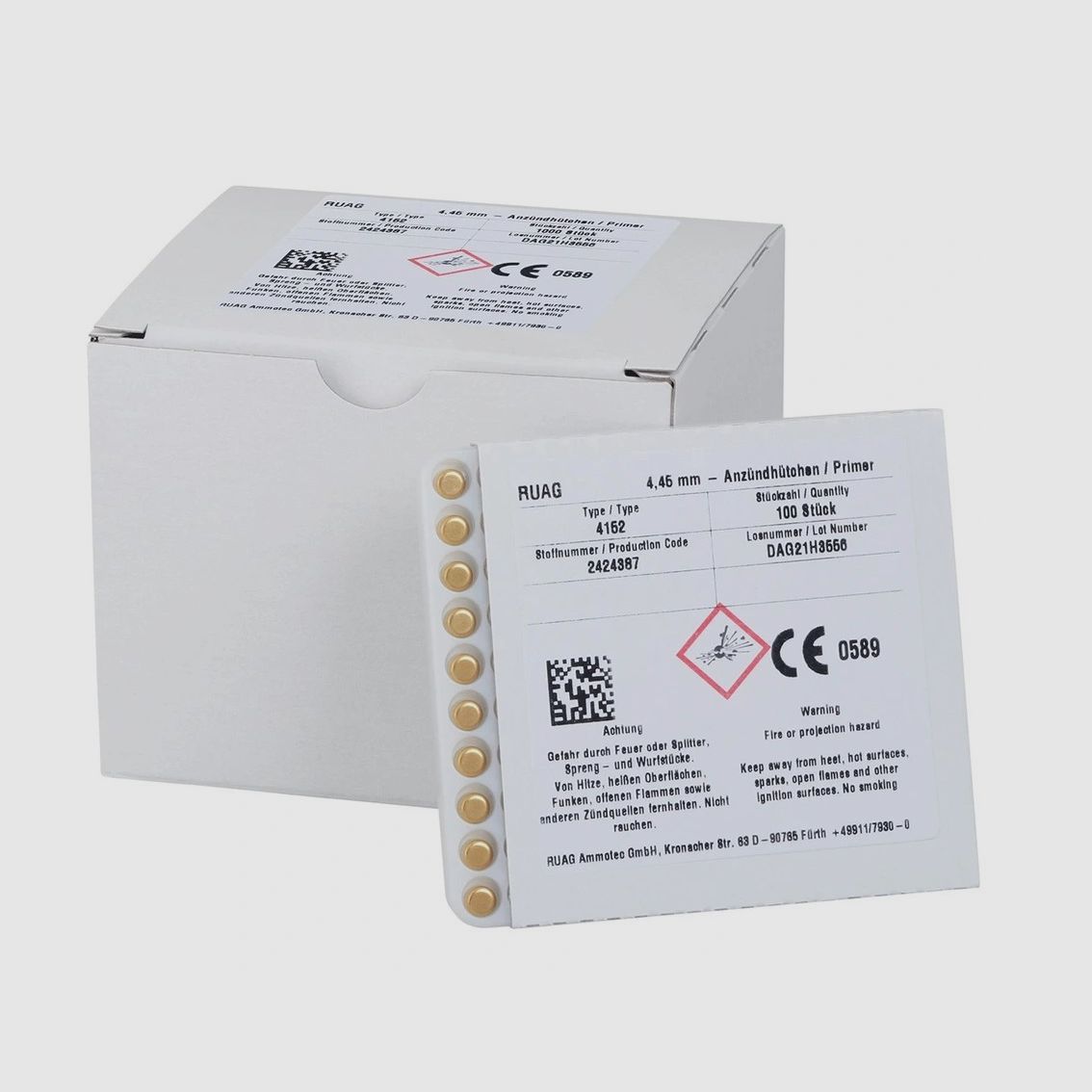 Boxer primers 4152 Small Pistol Geco