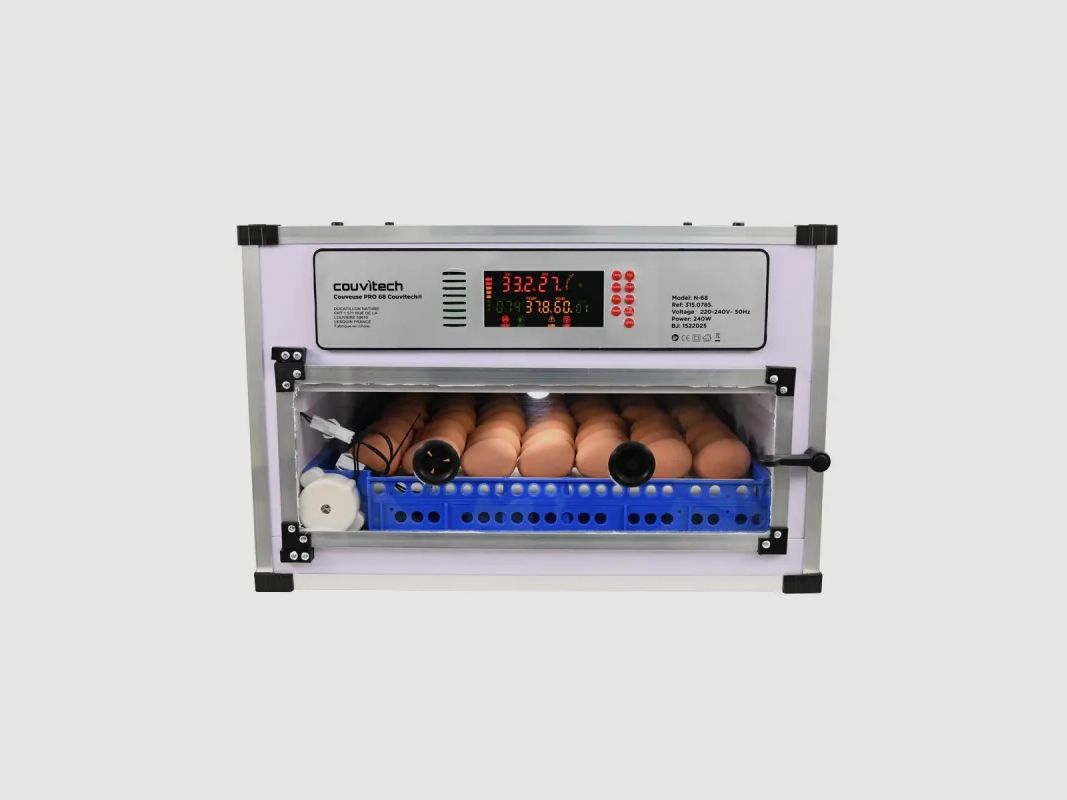 Automatic Incubator Couvitech PRO 68 Eggs – 1 Tray, image 3 of 33