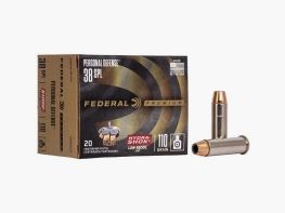 Federal Premium Personal Defense Hydra-Shok Low Recoil .38 Special 110GR JHP 20 cartridges