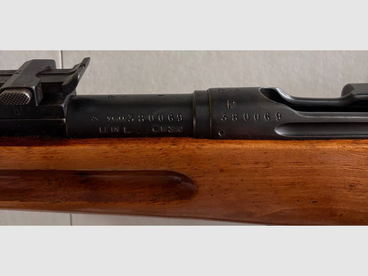 Schmidt Rubin G11 con bayoneta original incluida munición 7,5x55