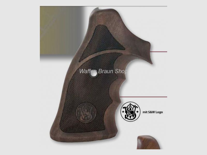 KN Nill-Griff 686 rb mit S&W Logo K/L-Rahmen