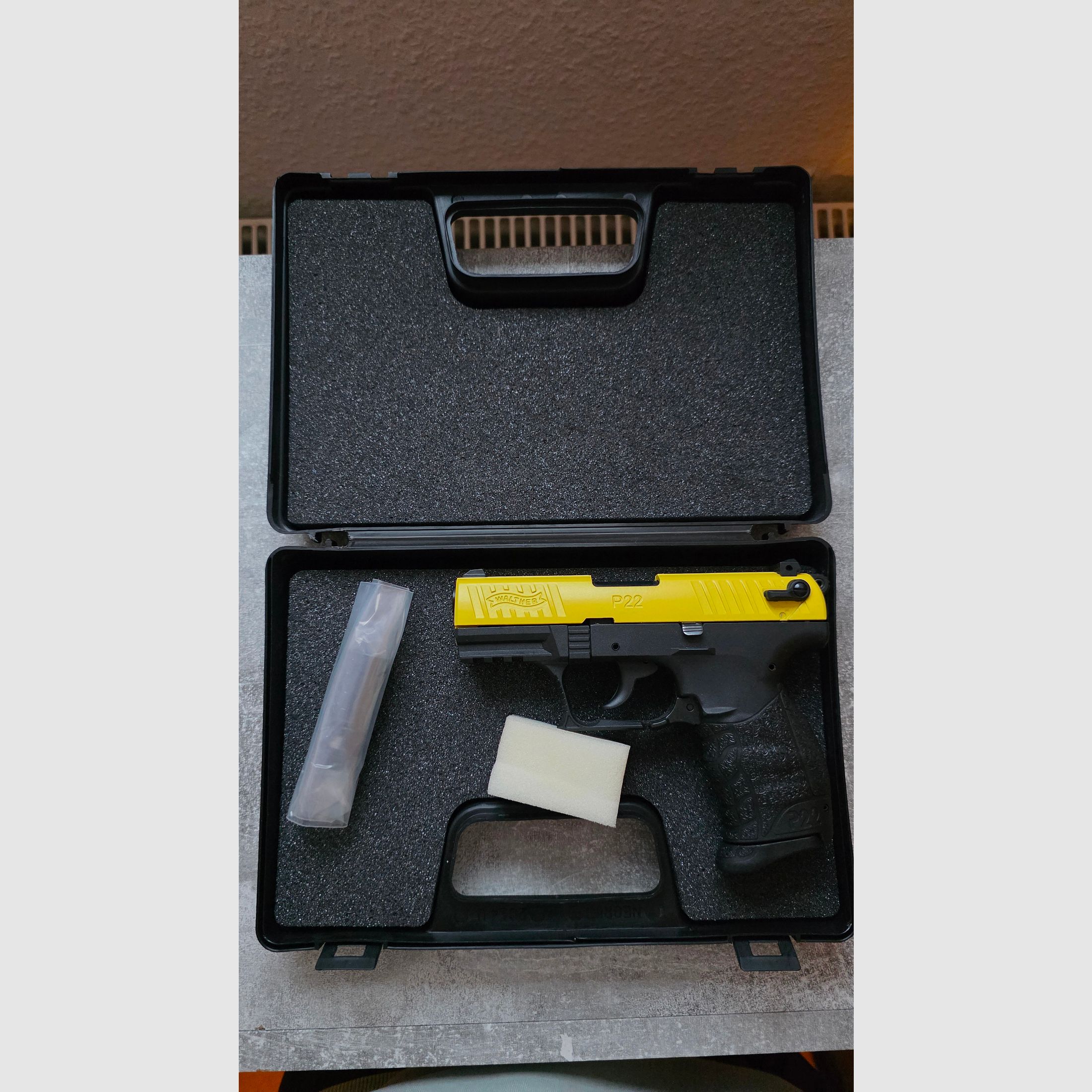 Walther P22Q Team Edition Geel/Zwart 9mm PAK