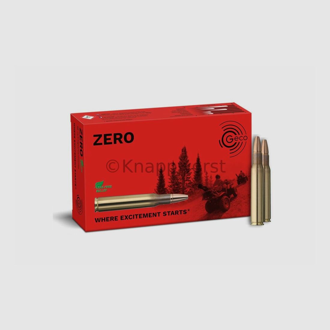 Geco GECO .30-06 ZERO 8,8g Munizioni per Fucile Senza Piombo