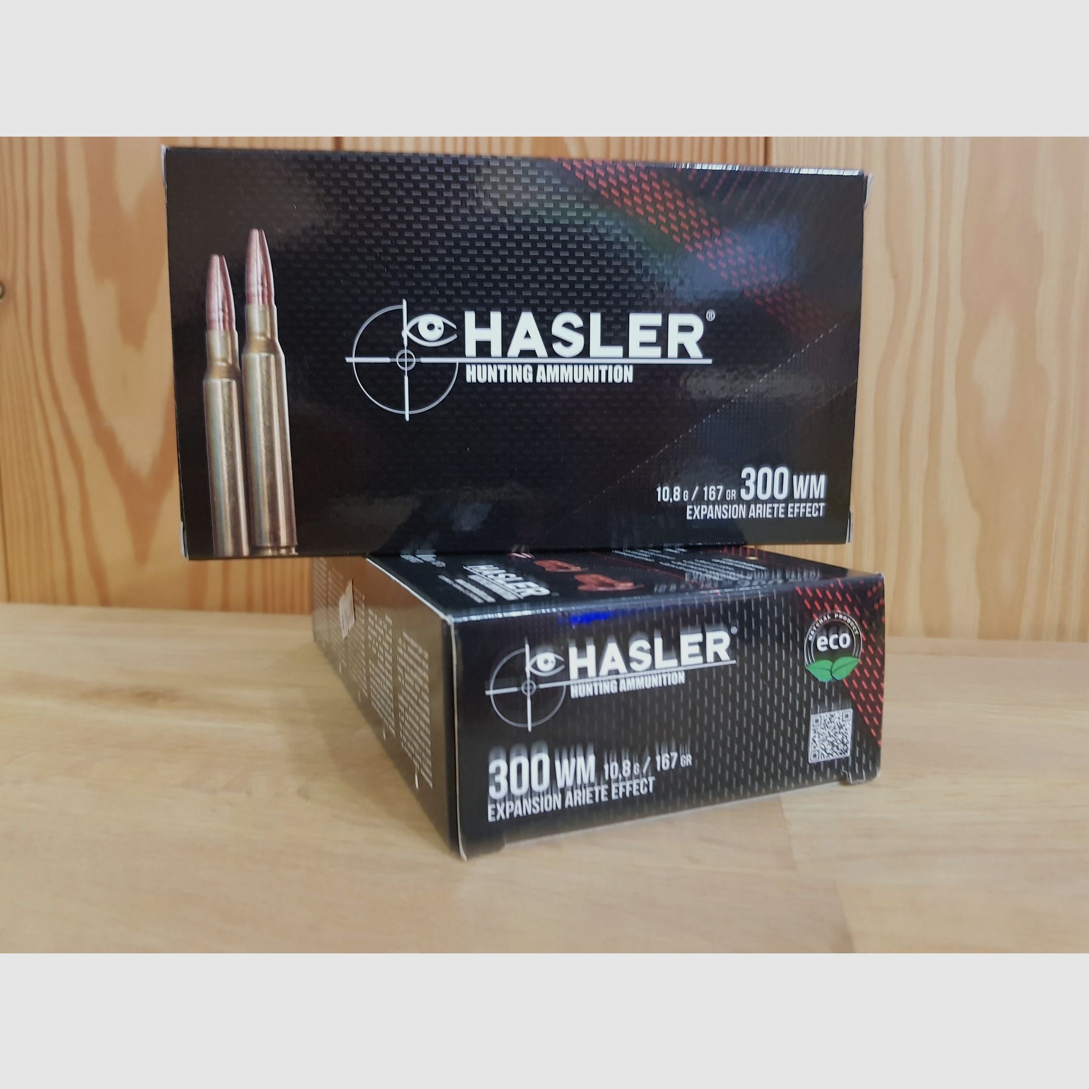 HASLER AMMUNITION CAL. 300 WIN. MAG. ARIETE 167 GR
