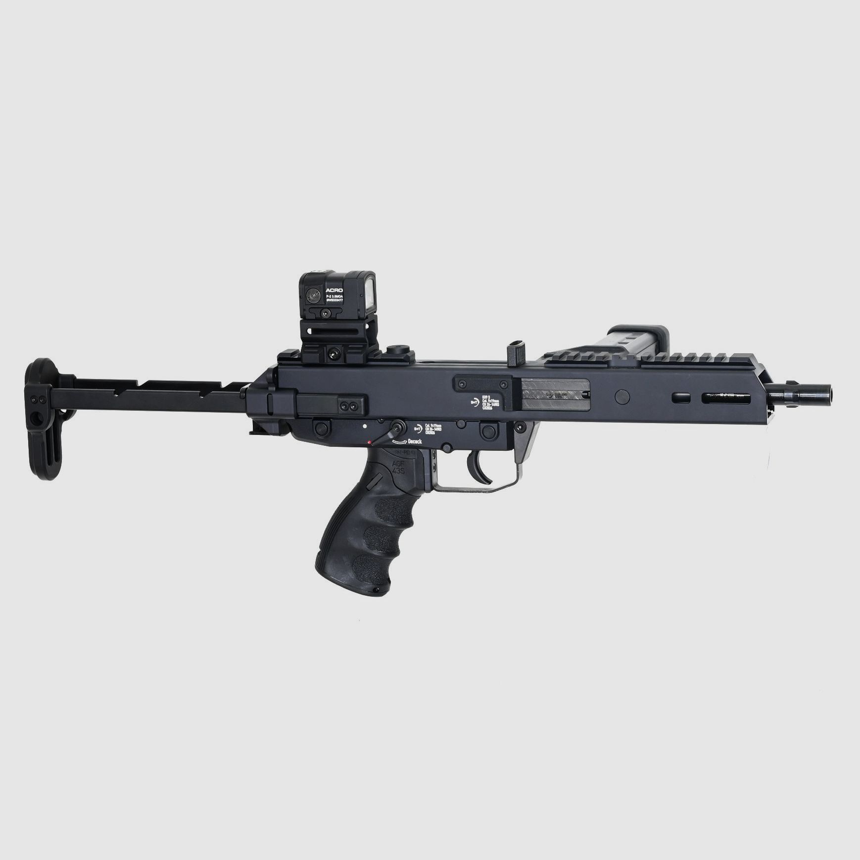 SL Gewehr B&T KH9S, Schwarz, 9×19, 25 Schuss B&T Mag., Aimpoint Acro P-2, Bild 1 von 2