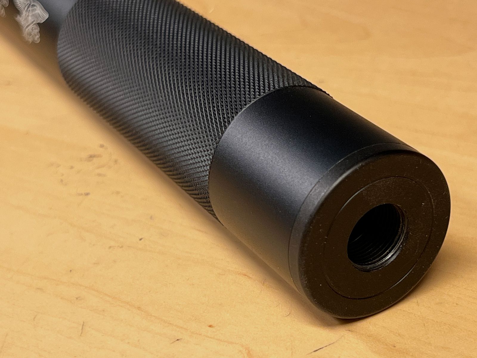 Decorative sound suppressor Navy Seal for Airsoft with M14 negative thread metal version black type 3