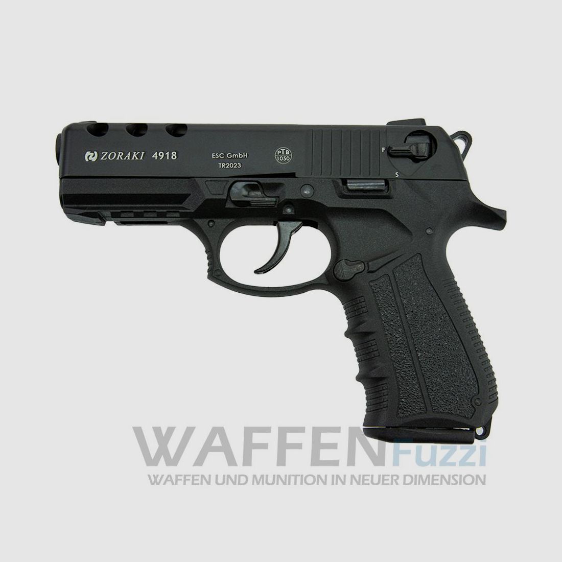 Zoraki 4918 Schreckschusspistole schwarz Kaliber 9mm P.A.K.