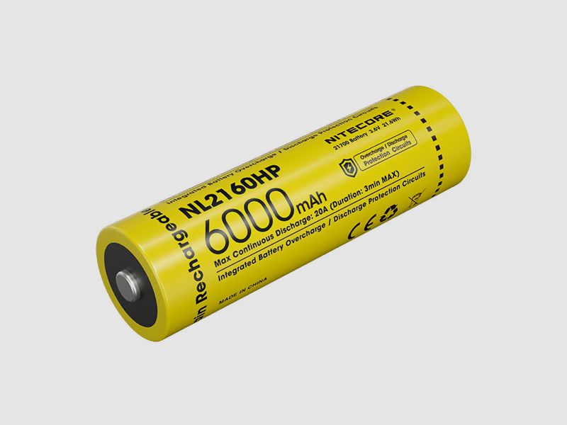 NITECORE WIEDERAUFLADBARE BATTERIE 21700 HOHE LEISTUNG 6000 mah, Bild 3 von 3